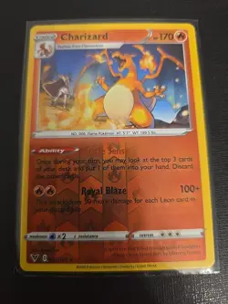 Pokemon TCG Charizard Reverse Holo Card 25/185 Vivid Voltage - Image 2