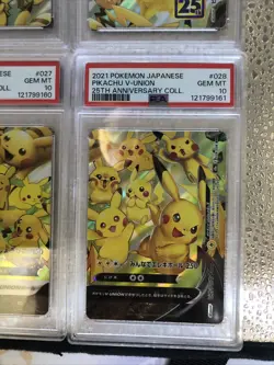PSA 10 Pikachu V-Union 25th Anniversary 2021 SEQ Set Pokemon Card Japanese - Image 5