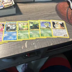 POKEMON GYM HEROES 1ST EDITION 54 CARD LOT SABRINA'S GASTLY + BROCK'S MANKEY + - Image 1