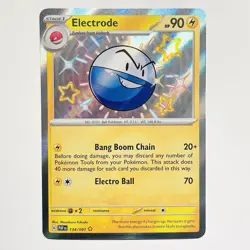 Pokemon Card - Electrode Paldean Fates 134/091 Shiny Holo Rare Near Mint - Image 1