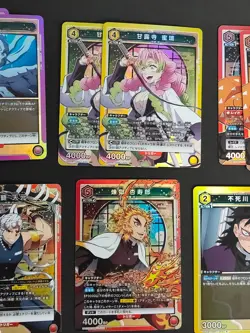 Demon Slayer Union Arena Card Lot SR R Parallel Star Akaza Rengoku fym4-002 - Image 5