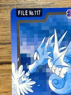 Pokemon Carddass Card Seadra File No.117 Bandai Pocket Monsters 1997 Japan - Image 3