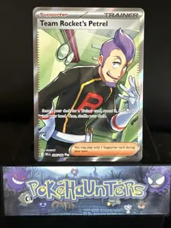 Pokemon Card Team Rocket's Petrel 226/182 Full Art Ultra Rare Destined Rivals NM - Image 1