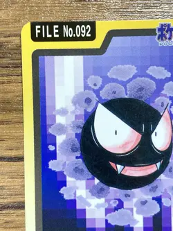 Pokemon Carddass Card Gastly File No.92 Bandai Pocket Monsters 1997 Japan - Image 3