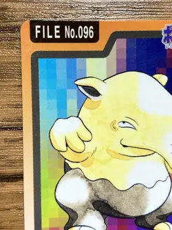 Pokemon Carddass Card Drowzee File No.96 Bandai Pocket Monsters 1997 Japan - Image 3