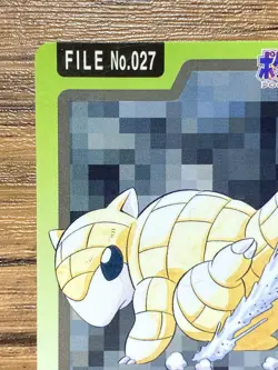Pokemon Carddass Card Sandshrew File No.27 Bandai Pocket Monsters 1997 Japan - Image 3