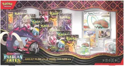 Pokemon TCG Paldean Fates Great Tusk ex & Iron Threads EX Premium Collection NEW - Image 1