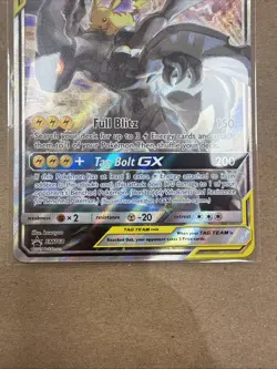 Pokemon Pikachu & Zekrom GX Full Art Card SM168 Tag Team - Image 2