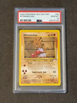 2002 POKEMON NEO DESTINY #69 HITMONCHAN PSA 10 (POP 27) - Image 2