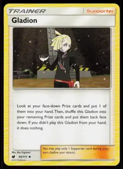 Gladion 95/111 Uncommon Crimson Invasion Pokemon Near Mint - Image 1