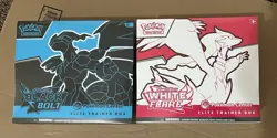S&V Pokemon Center Black Bolt And White Flare Elite Trainer Boxes Factory Sealed - Image 1