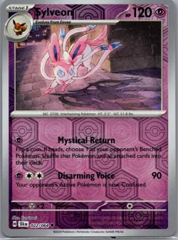Sylveon 022/064 Uncommon Shrouded Fable Pokemon Reverse Holo Near Mint - Image 1