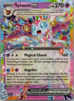 Sylveon ex 086/191 Double Rare Surging Sparks Pokemon Holo Near Mint - Image 1