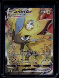 Pokemon TCG Zeraora Vmax GG42/GG70 Crown Zenith Galarian Gallery NM - Image 1
