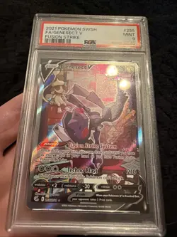 PSA 9 Mint Pokemon S&S Genesect V Fusion Strike Full Art Ult. Rare Holo - Image 2