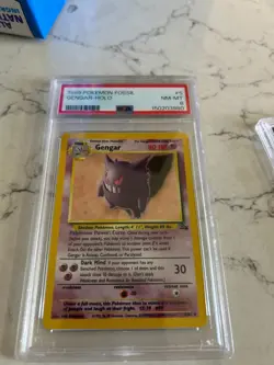 Pokemon TCG 1999 Gengar 5/62 Fossil Holo - Image 1