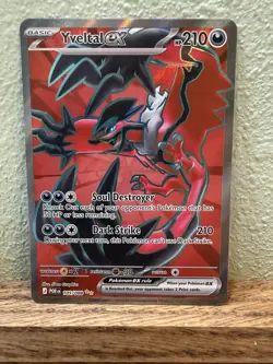 Yveltal ex 105/088 Full Art Ultra Rare Pokemon TCG: Perfect Order NM - Image 1