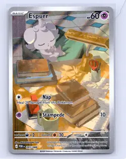 Espurr 095/088 Holo Illustration Rare Perfect Order Pokemon Near Mint - Image 1