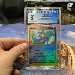 2003 POKEMON BLACK STAR PROMO #010 MUDKIP-REVERSE FOIL PSA 8 - Image 1