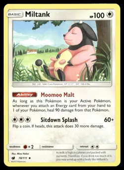 Miltank 78/111 Uncommon Crimson Invasion Pokemon Lightly Played - Image 1