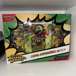 Pokemon TCG: Ascended Heroes MEGA MEGANIUM ex Box BRAND NEW Unopened - Image 1