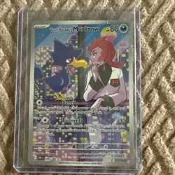 Team Rocket’s Murkrow Pokemon: Destined Rivals 200/182 Illustration Rare NM - Image 2