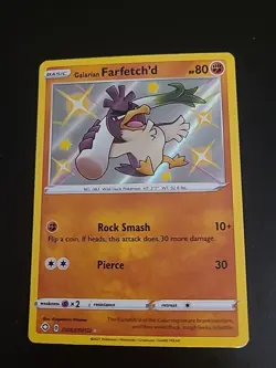 Galarian Farfetch'd - SV063/SV122 - Pokemon Shining Fates Sword Shield Shiny NM - Image 1