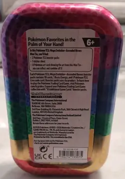 Pokemon Ascended Heroes Collectors Tin Mini Empty Storage Clefairy & Chikorita - Image 3