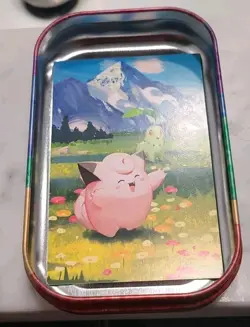 Pokemon Ascended Heroes Collectors Tin Mini Empty Storage Clefairy & Chikorita - Image 4