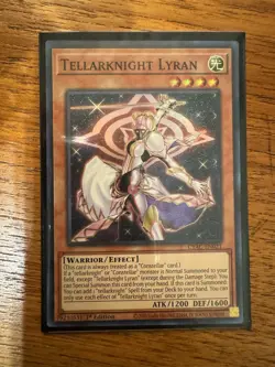 Yugioh Tellarknight Lyran CYAC-EN021 Super Rare 1st Edition NM Card English - Image 1