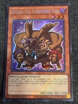 Yugioh! 1x Exodia the Forbidden One BLGG-EN002 Secret Rare 1st Ed NM - Image 1