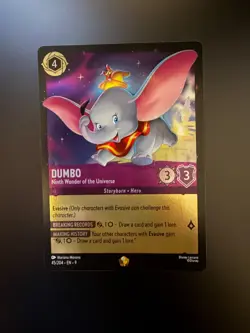 Disney Lorcana Fabled Dumbo Ninth Wonder of the Universe 45/204 Legendary Foil - Image 1