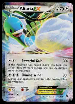 Pokemon Card - Altaria EX Fates Collide 83/124 Holo EX Rare - Image 1
