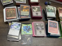 MTG Magic Duel Deck Anthology + Extra Sleeves Cards Case And Dice - Image 3