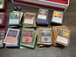MTG Magic Duel Deck Anthology + Extra Sleeves Cards Case And Dice - Image 4