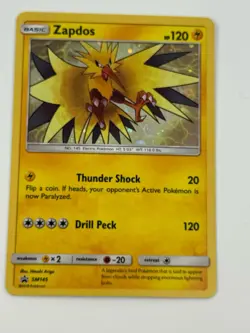 Zapdos - SM145 - Black Star Holo Rare Promo TCG - Pokemon Card - NM/VLP - Image 1