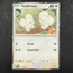 Pokemon TCG Tandemaus 167/193 Paldea Evolved Cosmos Holo Promo Card 2 - Image 1
