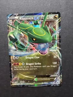 Pokemon TCG Rayquaza EX Roaring Skies Holo Ultra Rare Card 60/108 NM Condition - Image 1