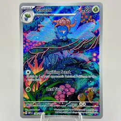 Gloom 198/197 Illustration Rare SV03: Obsidian Flames Full Art Pokemon Card NM - Image 1