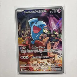 Pokemon TCG Team Rockets Wobbuffet ETB Promo Card 203 - Image 1