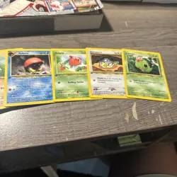POKEMON 1ST EDITION NEO DISCOVERY 19 CARD LOT KABUTO + POLIWAG +TYROGUE + NATU - Image 2