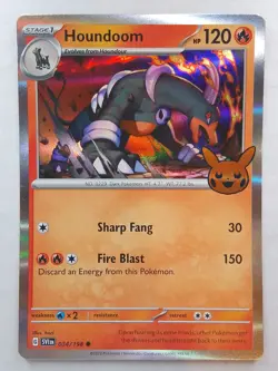 Houndoom 034 Holo Trick or Trade Pokemon card - Image 1