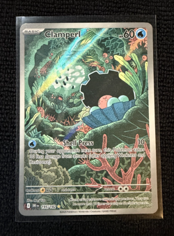 Clamperl 195/182 Illustration Rare Destined Rivals Pokemon Near Mint - Image 1