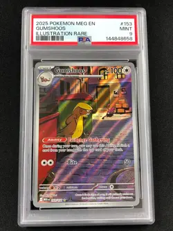 Pokemon 2025 Gumshoos 153/132 PSA 9 - Image 1