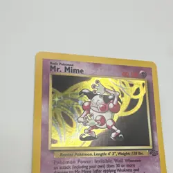 WOTC Pokemon TCG Mr. Mime 6/64 Jungle Holo Rare Unlimited 1999 40HP Eng - Image 2