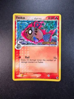 2006 Pokemon Feebas 49/101 EX Dragon Frontiers Reverse Holo STAMPED - Image 1