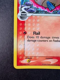 2006 Pokemon Feebas 49/101 EX Dragon Frontiers Reverse Holo STAMPED - Image 4