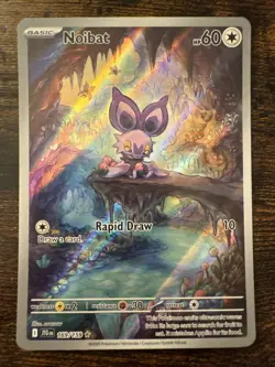 Noibat - 169/159 Illustration Rare Holo NM SV09: Journey Together Pokemon NM - Image 1