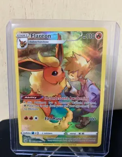 Flareon TG01/TG30 Holo Brilliant Stars Trainer Gallery Pokemon NM - Image 3