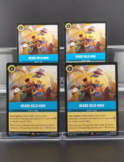 Disney Lorcana Heads Held High 175/204 Reign of Jafar Rare 4 Cards Set - Image 1